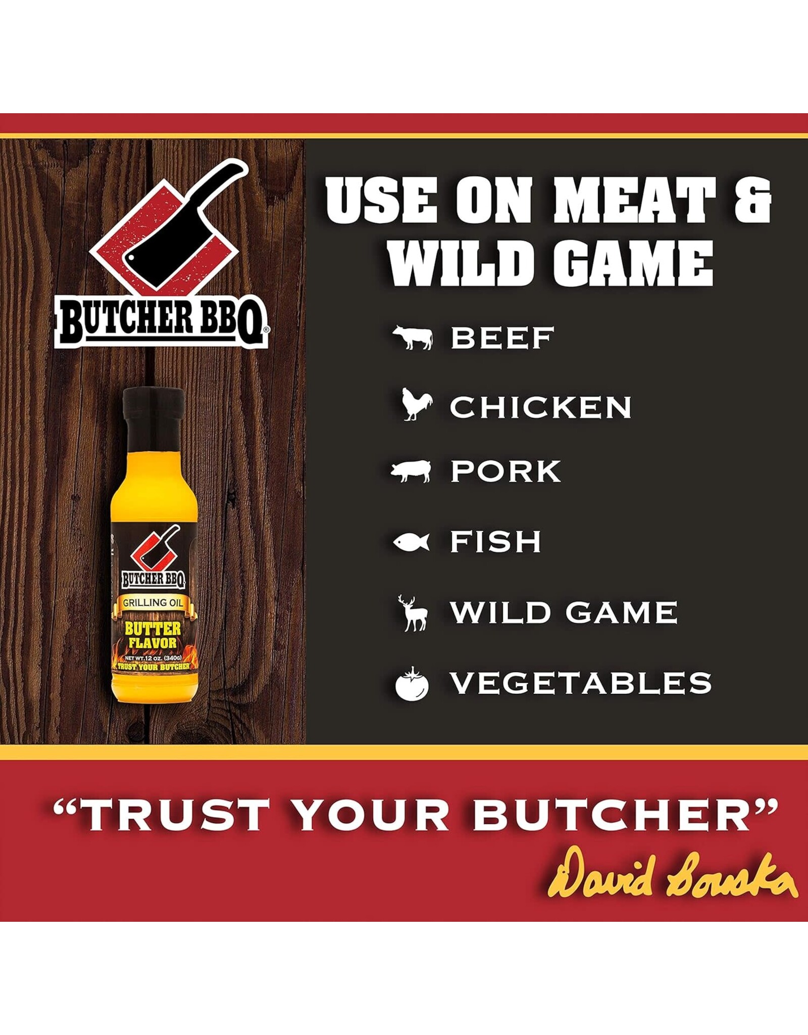 Butcher's BBQ Butcher BBQ Products Butter Oil 12 Oz - 74783