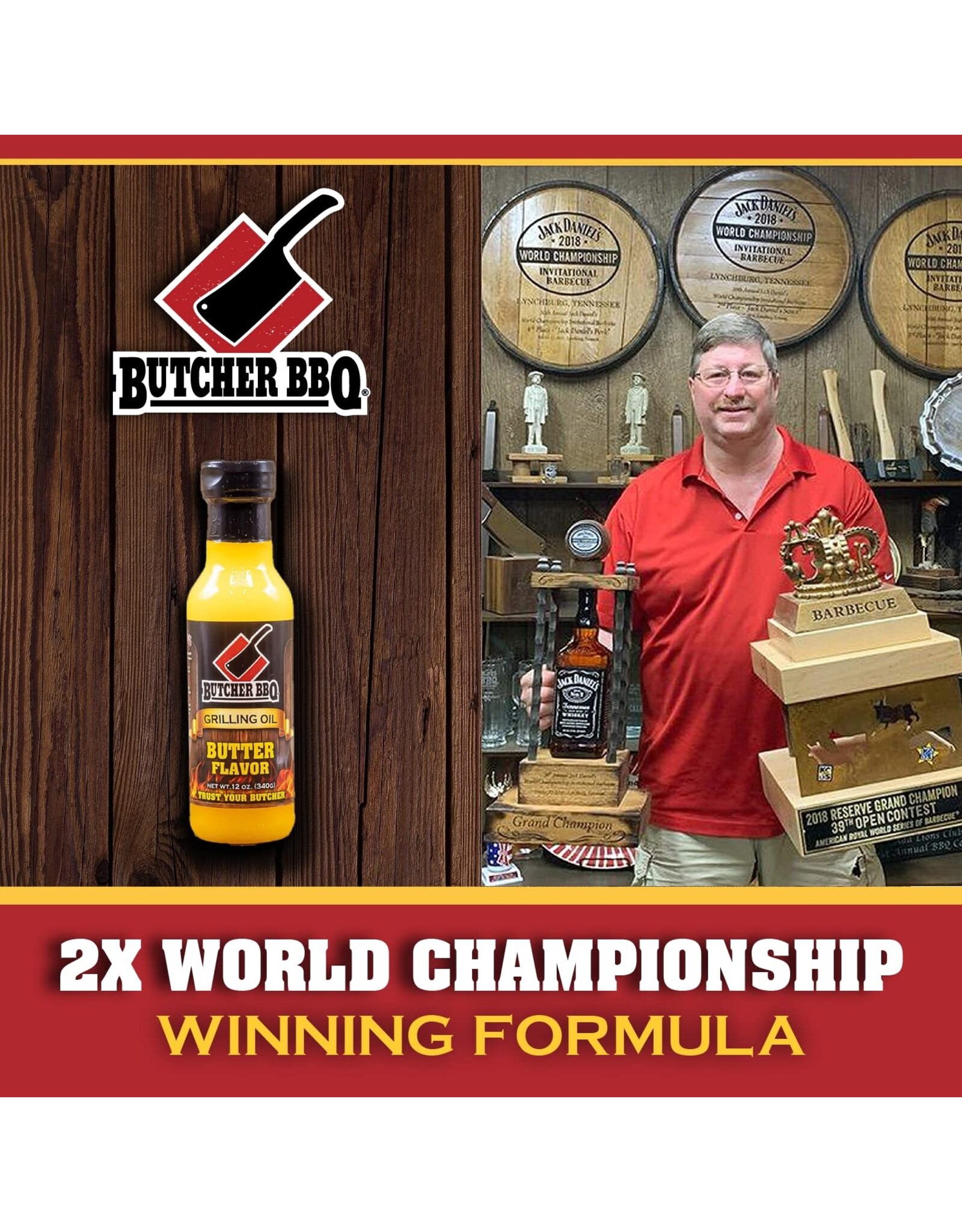 Butcher's BBQ Butcher BBQ Products Butter Oil 12 Oz - 74783