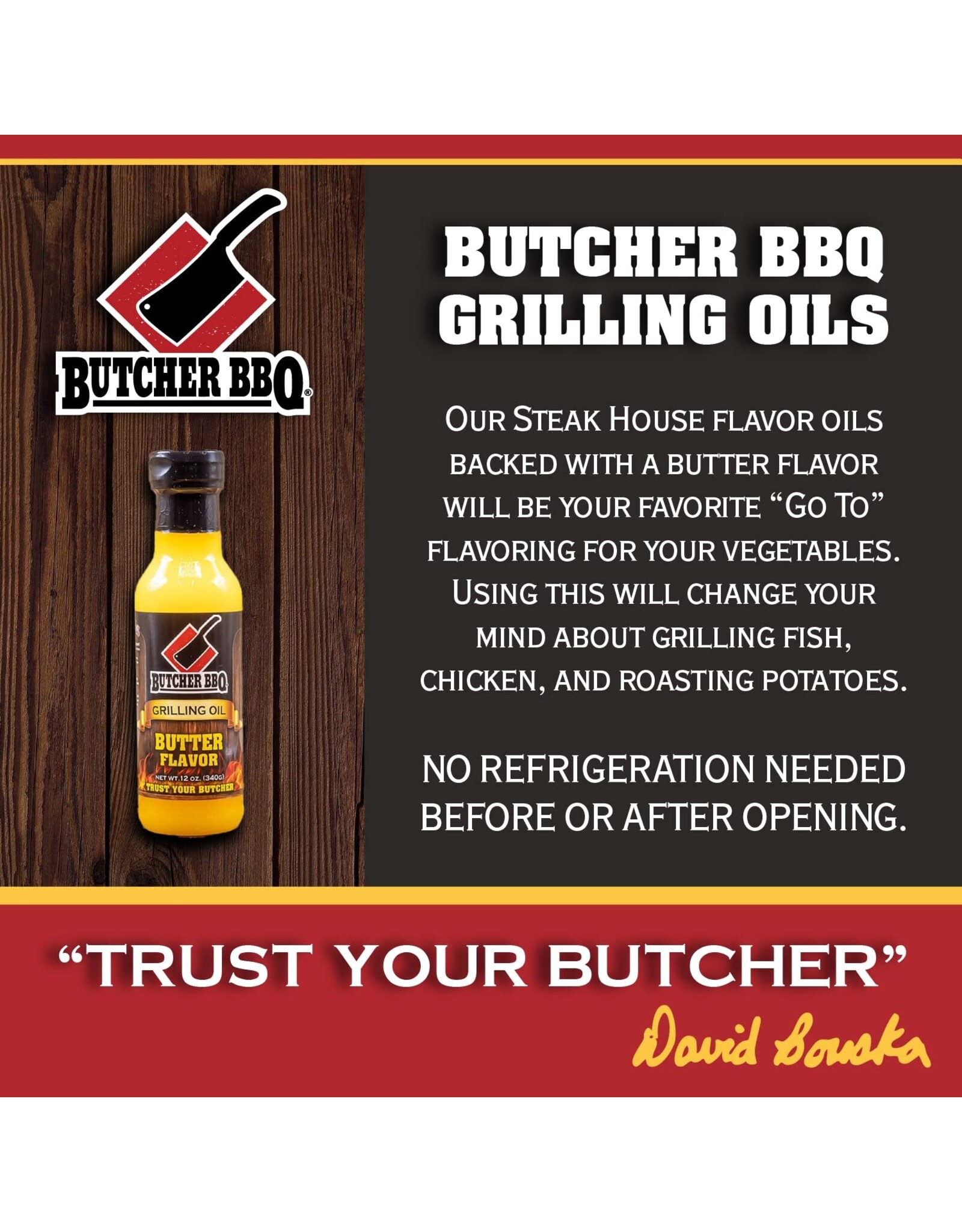 Butcher's BBQ Butcher BBQ Products Butter Oil 12 Oz - 74783