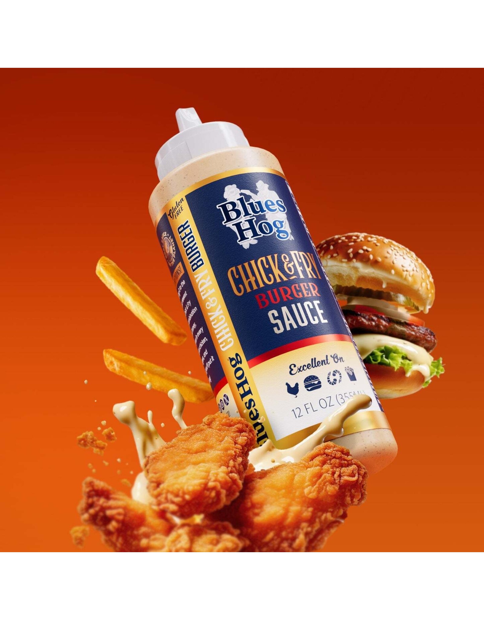Blues Hog Blues Hog Chick & Fry Burger Sauce Squeeze Bottle 12 oz. - 100242