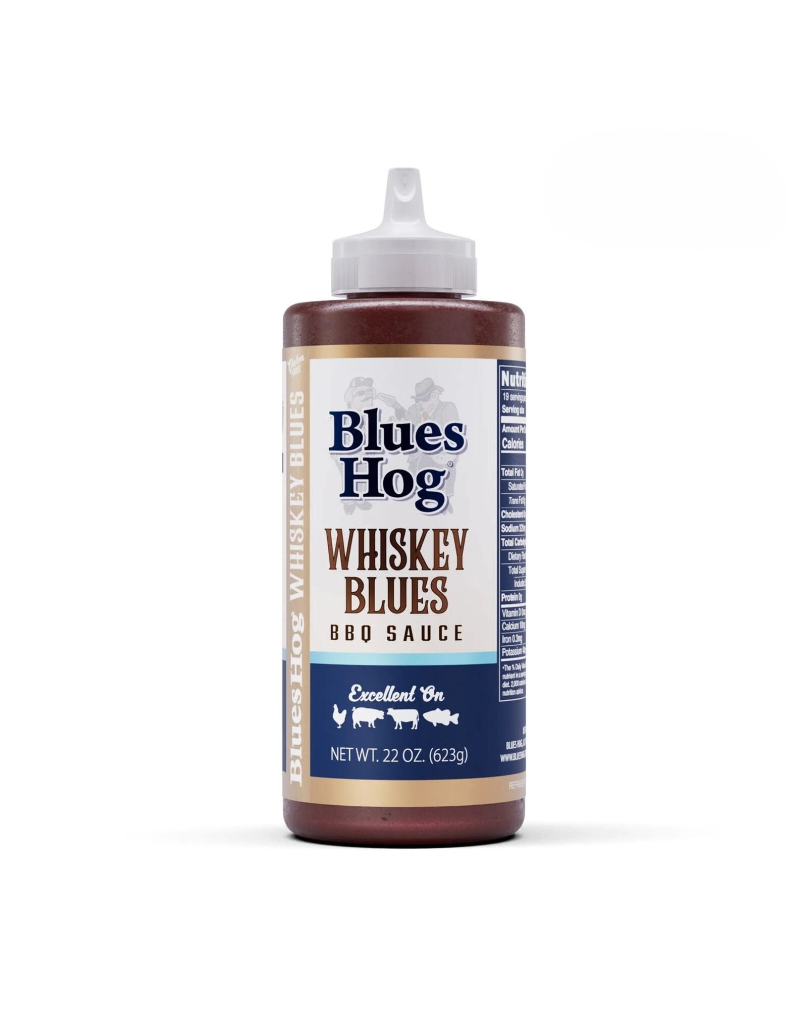 Blues Hog Blues Hog Whiskey Blues BBQ Sauce Squeeze Bottle 22 oz. - 100238