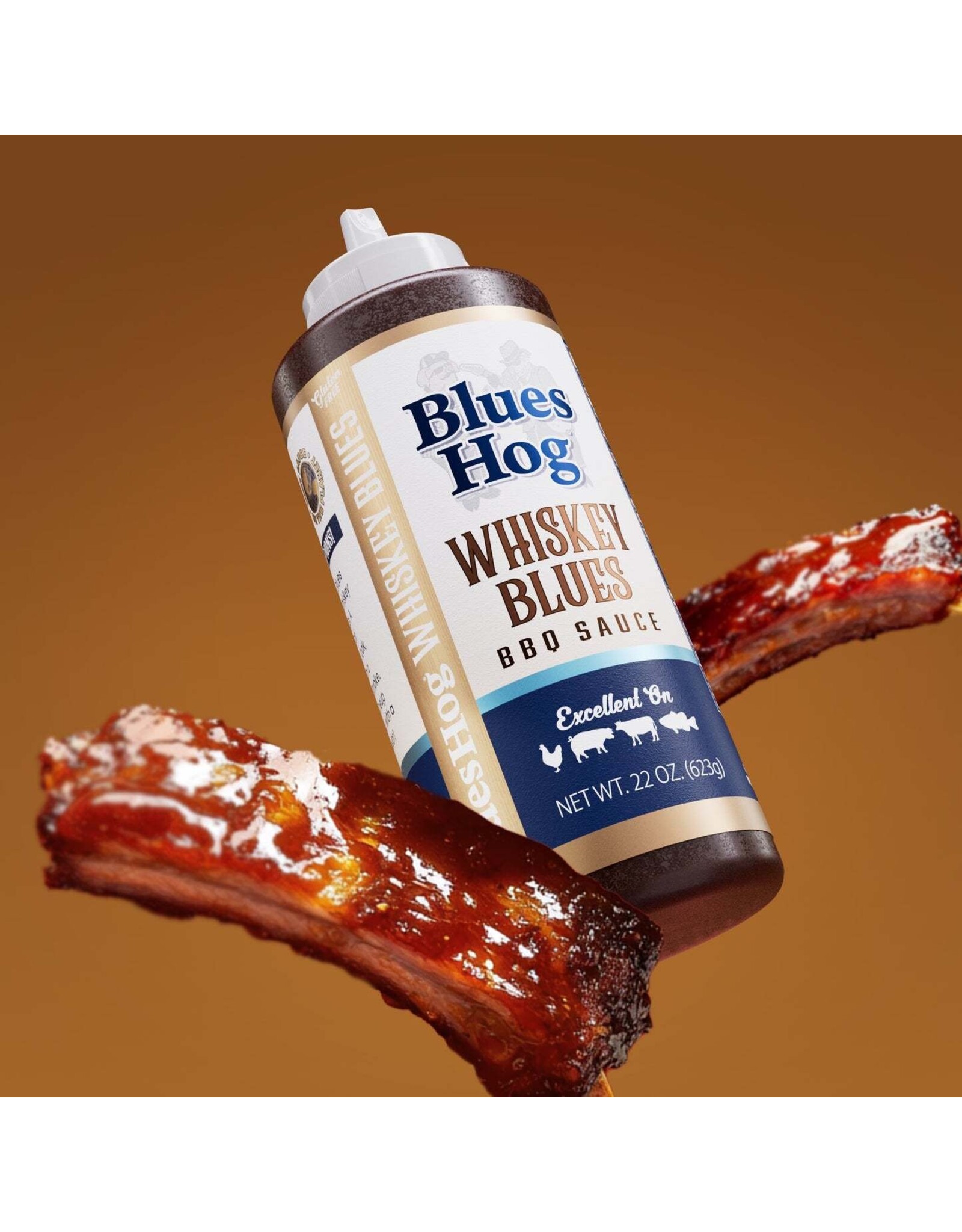 Blues Hog Blues Hog Whiskey Blues BBQ Sauce Squeeze Bottle 22 oz. - 100238
