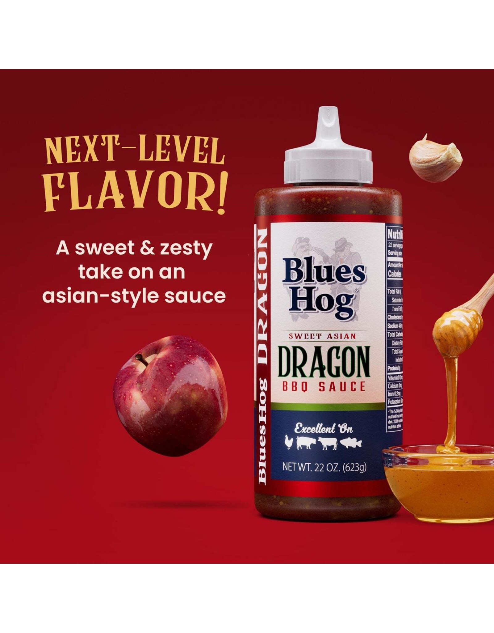 Blues Hog Blues Hog Sweet Asian Dragon BBQ Sauce Squeeze Bottle 22 oz. - 100240