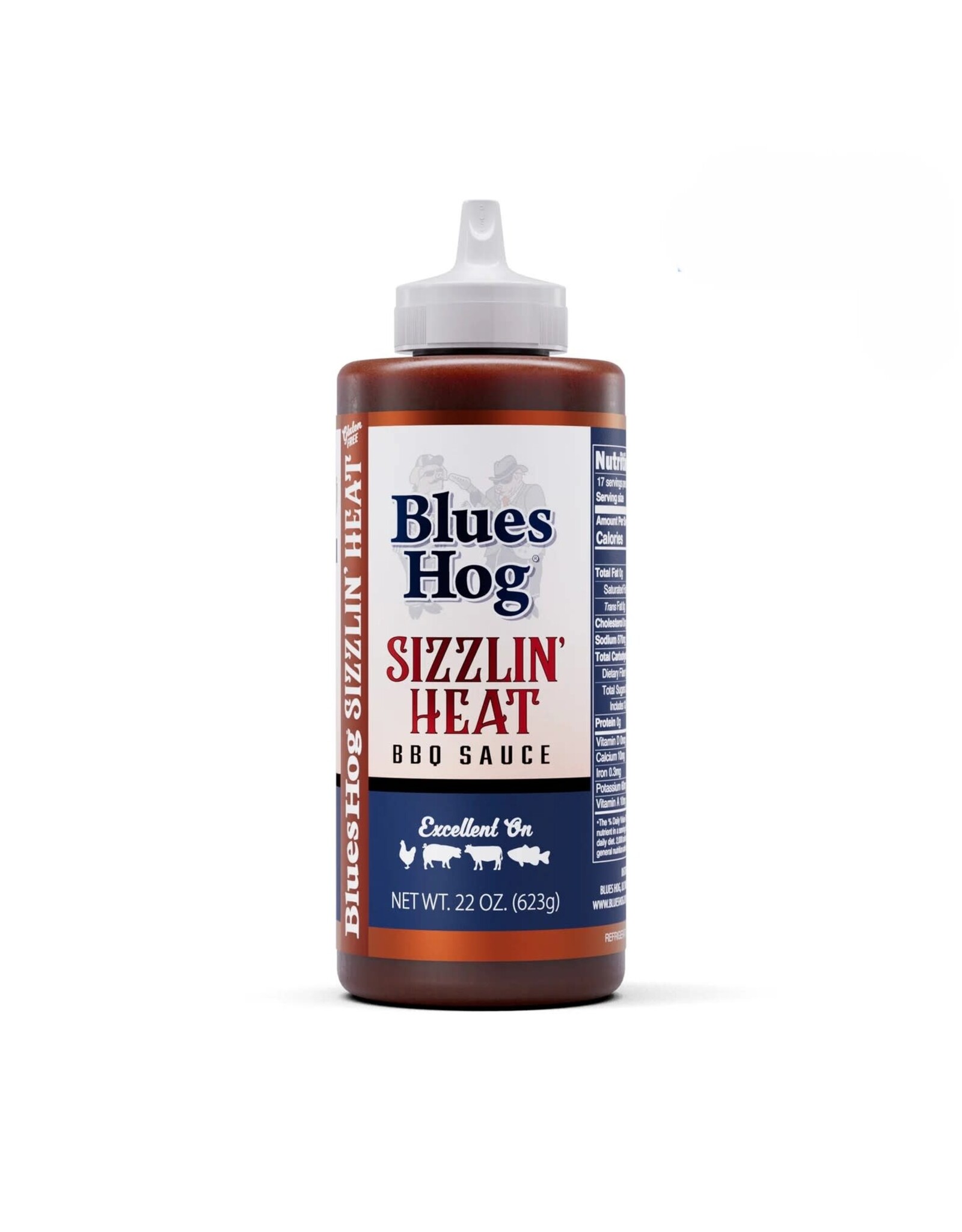 Blues Hog Blues Hog Sizzlin' Heat BBQ Sauce Squeeze Bottle 22 oz. - 100241
