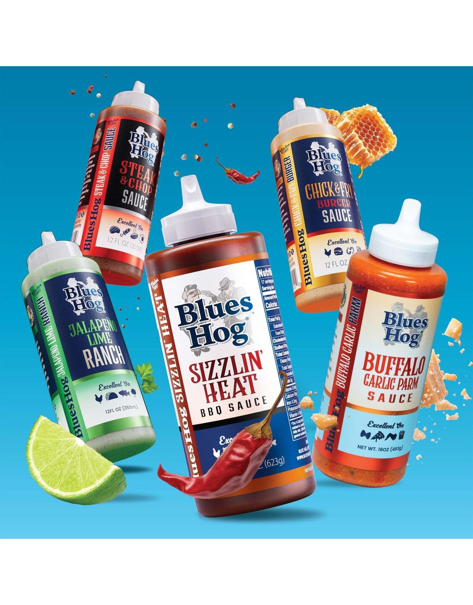 Blues Hog Blues Hog Sizzlin' Heat BBQ Sauce Squeeze Bottle 22 oz. - 100241