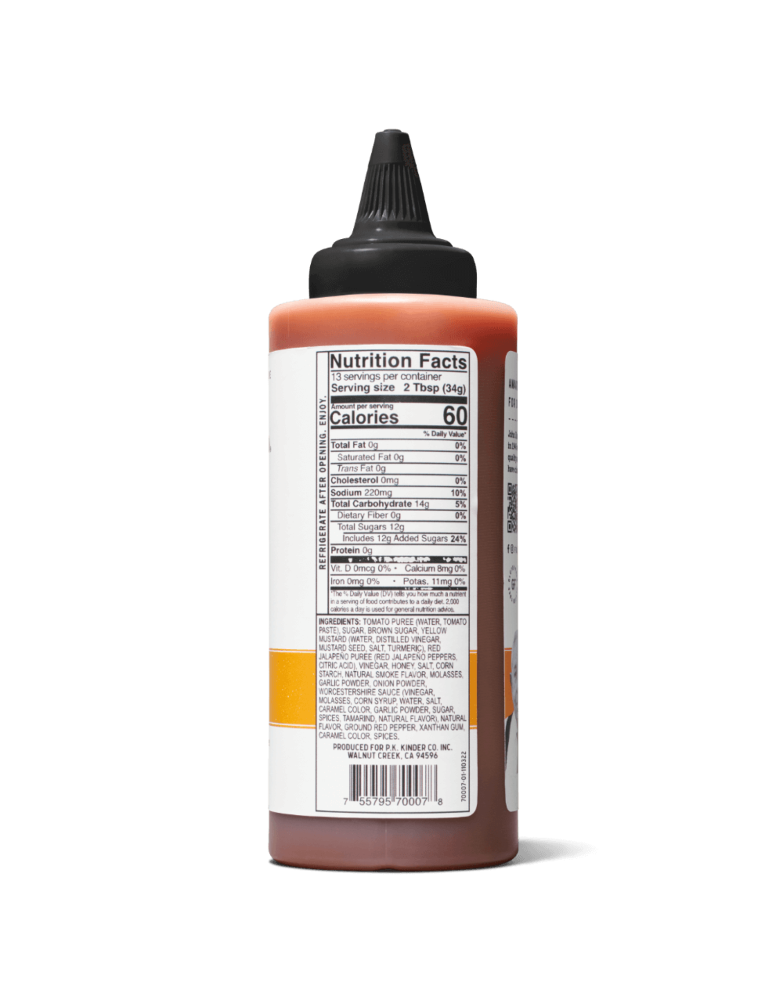 Kinders Kinder's Hot Honey BBQ Sauce - 15.8oz - 70007