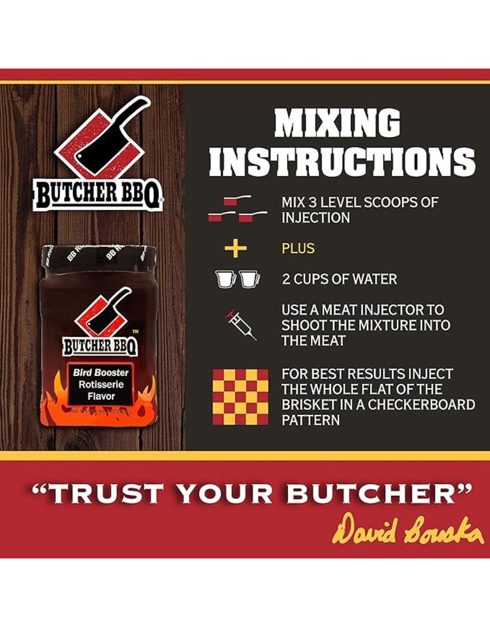 Butcher's BBQ Butcher BBQ Products Bird Booster Rotisserie Injection 16 Oz - 74781