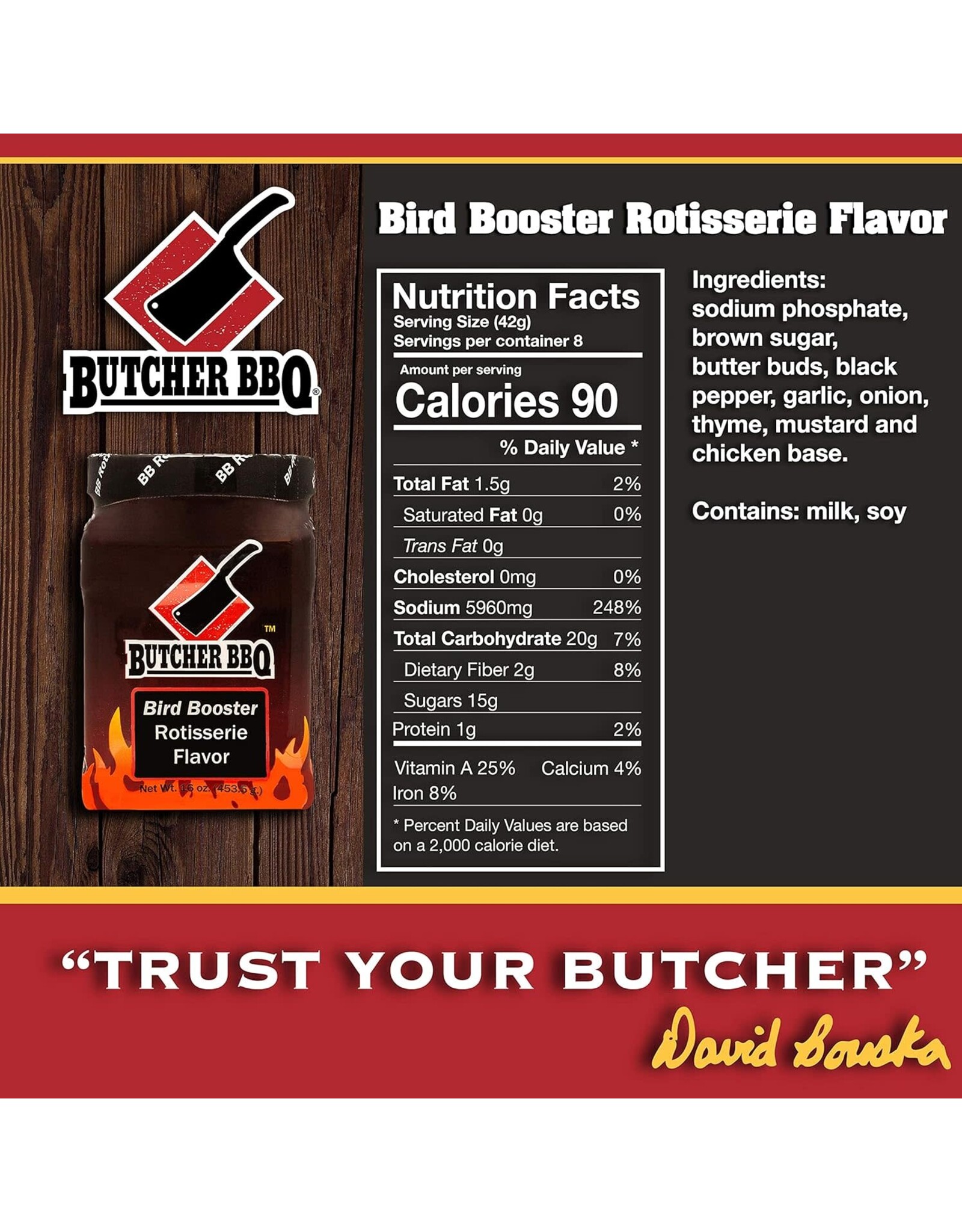 Butcher's BBQ Butcher BBQ Products Bird Booster Rotisserie Injection 16 Oz - 74781