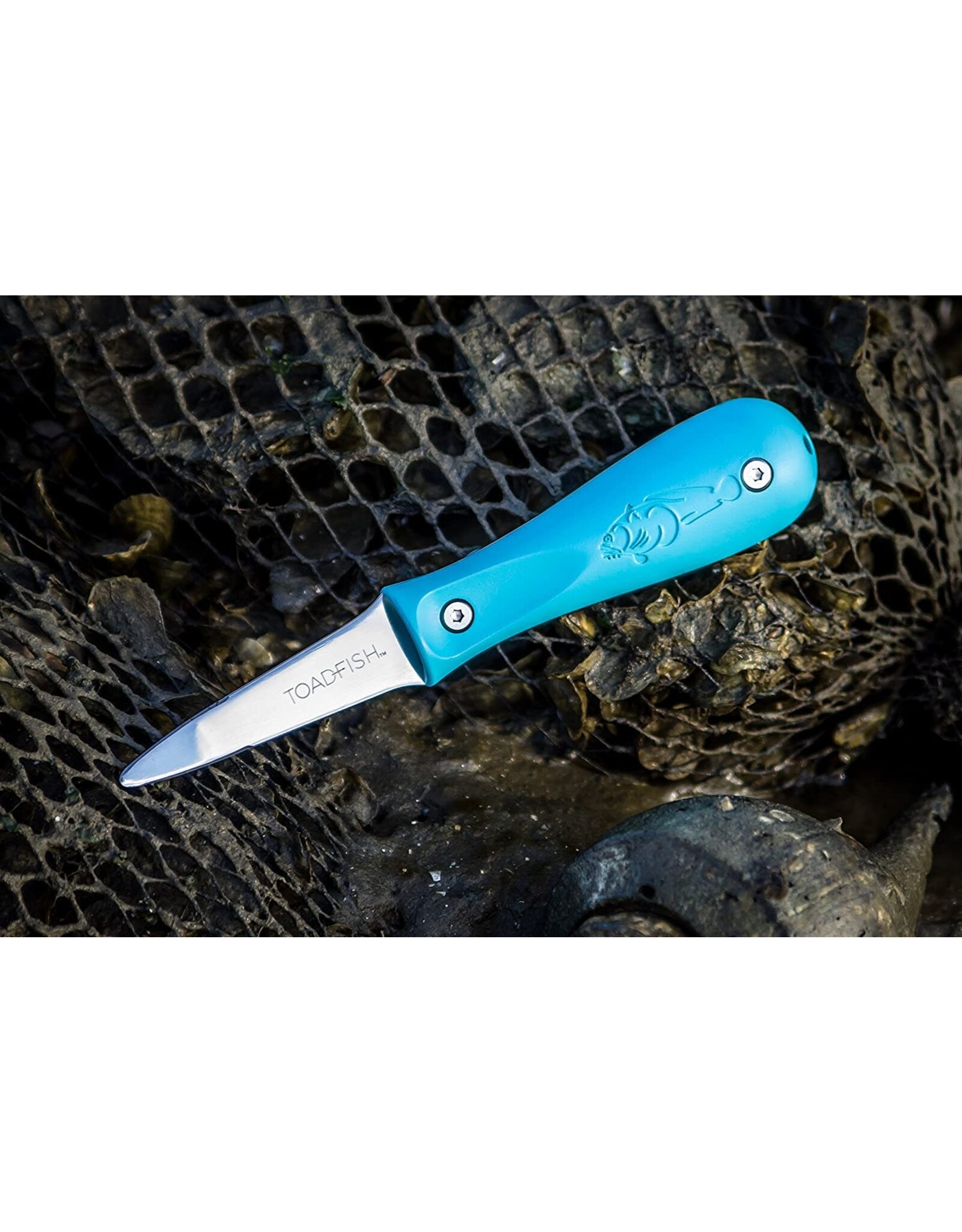 Toadfish Toadfish PUT ‘EM BACK Oyster Knife - Teal Handle