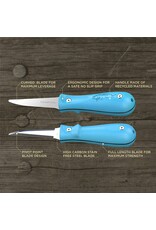 Toadfish Toadfish PUT ‘EM BACK Oyster Knife - Teal Handle