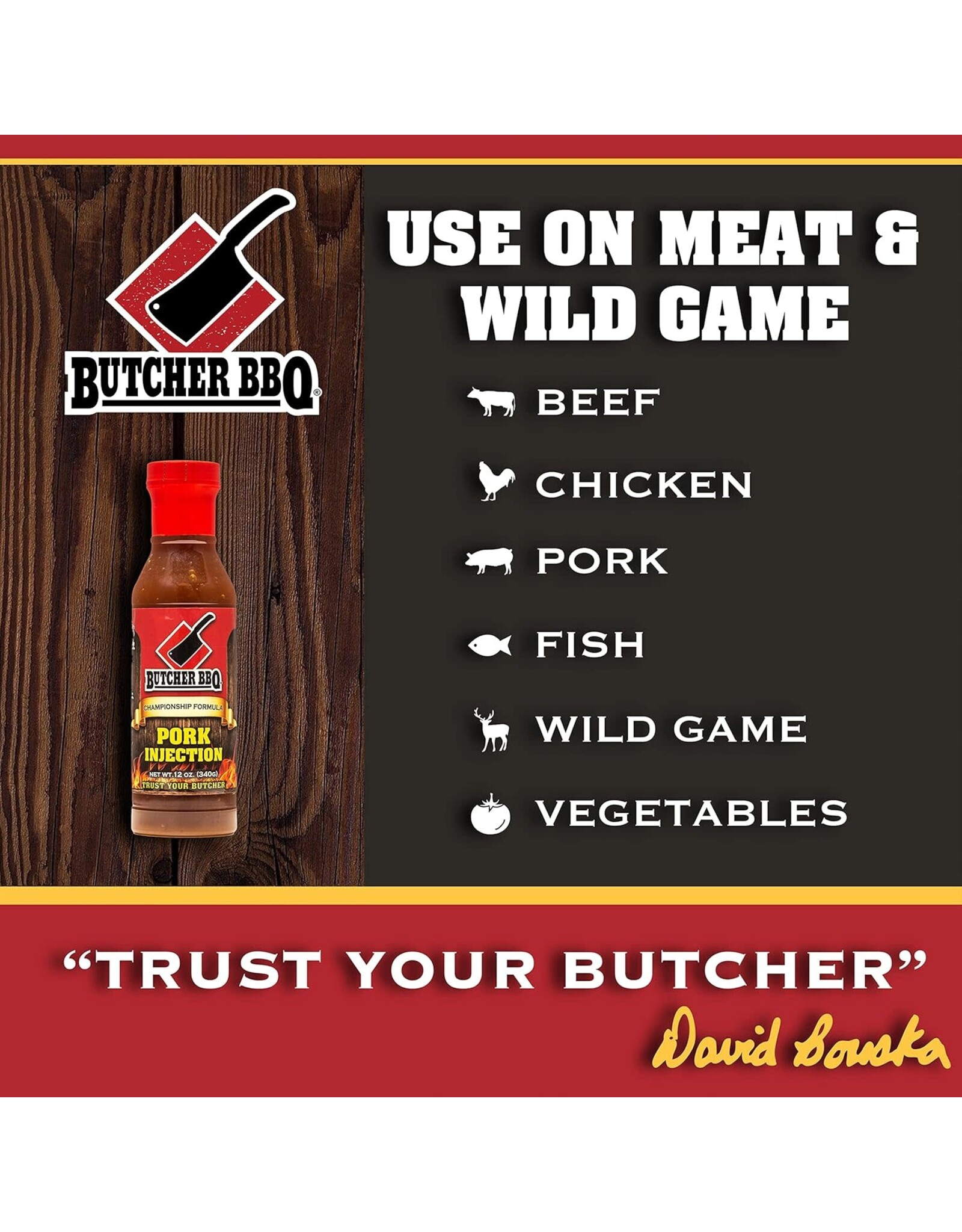 Butcher's BBQ Butcher BBQ Products Liquid Pork Injection 12 Oz - 69554