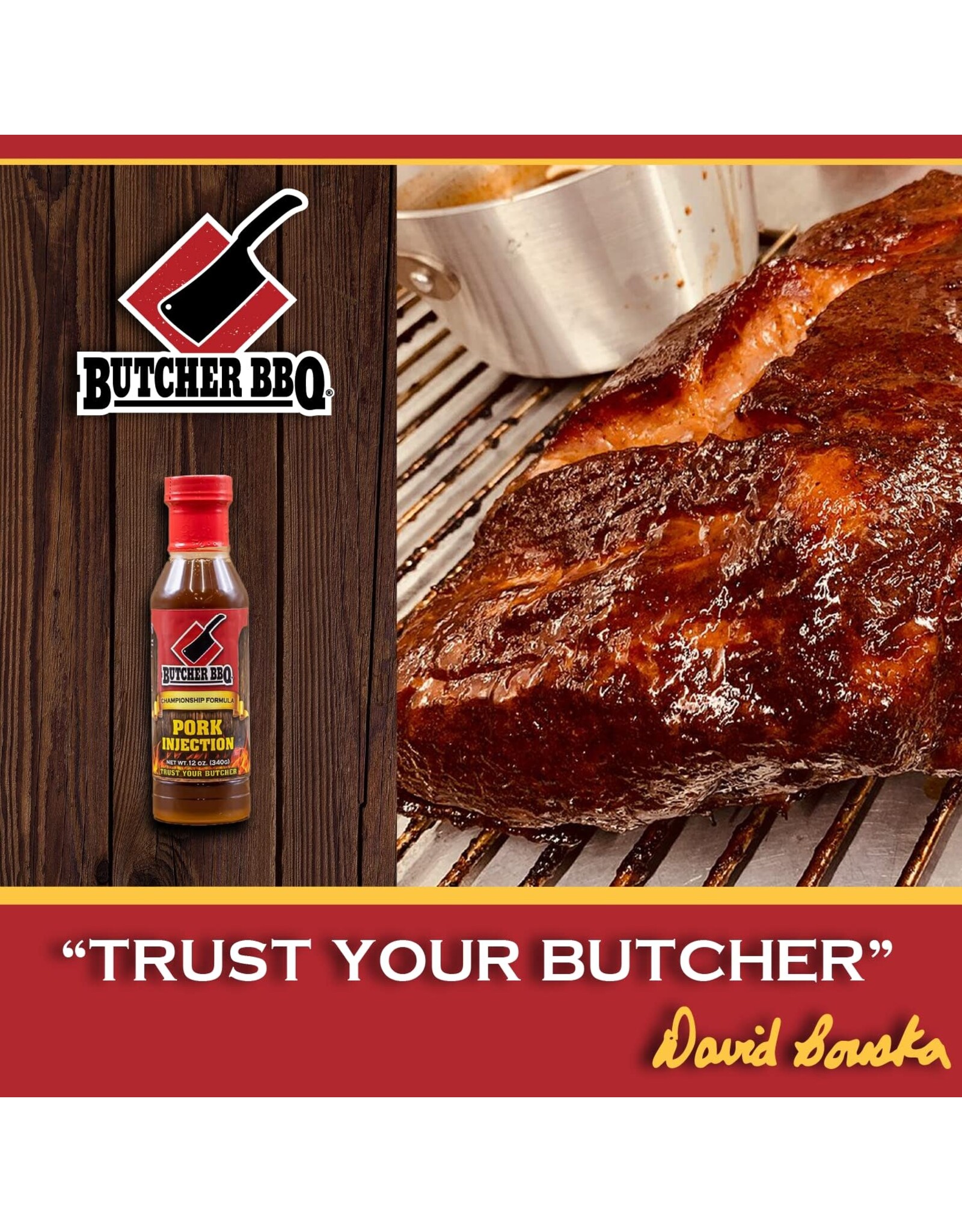 Butcher's BBQ Butcher BBQ Products Liquid Pork Injection 12 Oz - 69554