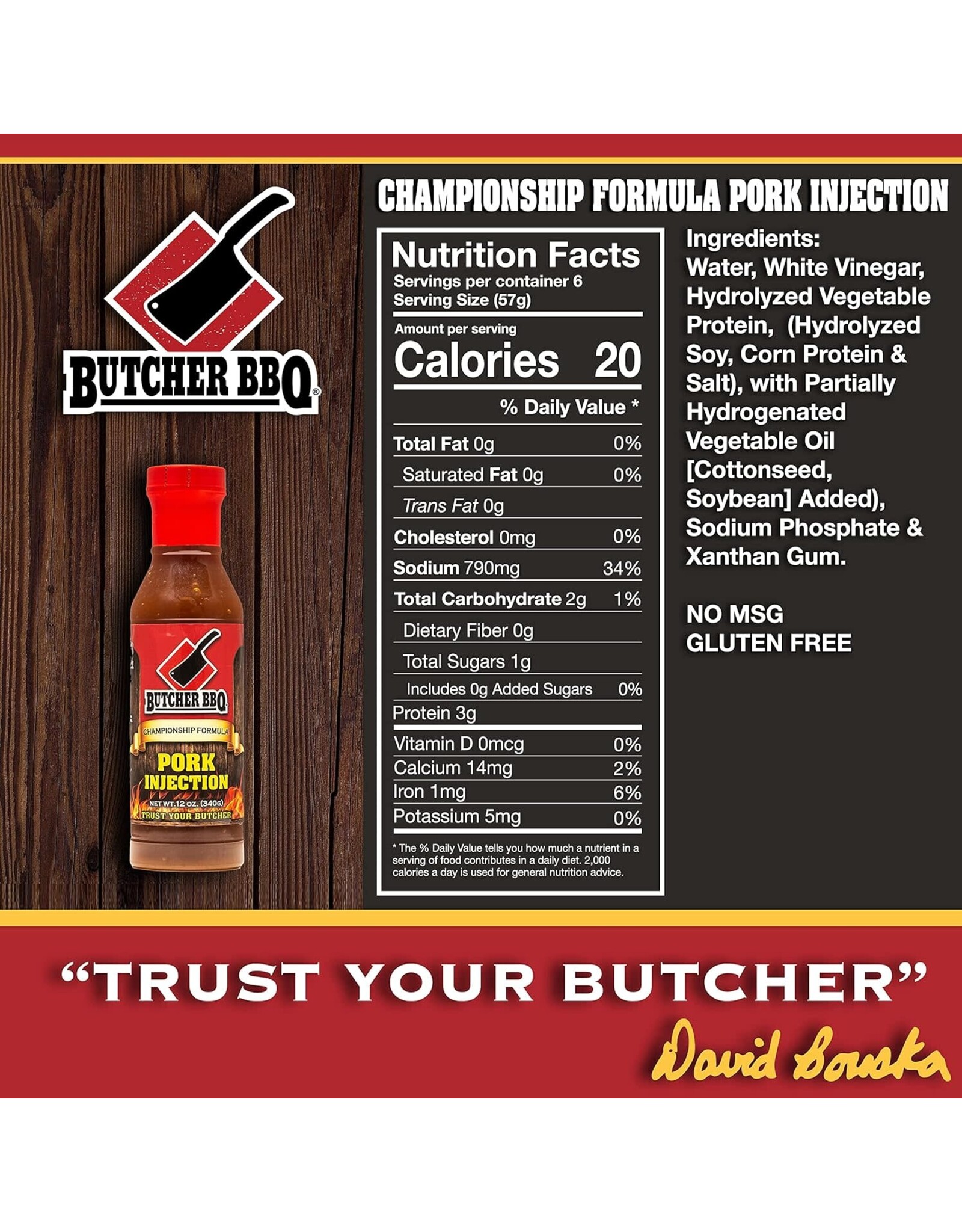Butcher's BBQ Butcher BBQ Products Liquid Pork Injection 12 Oz - 69554