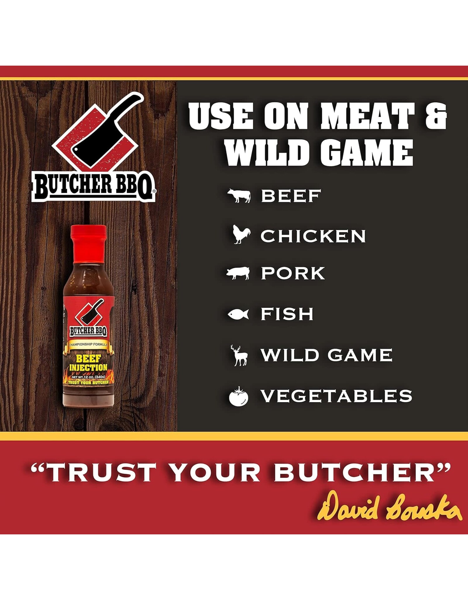 Butcher's BBQ Butcher BBQ Products Liquid Beef Injection 12 Oz - 69553