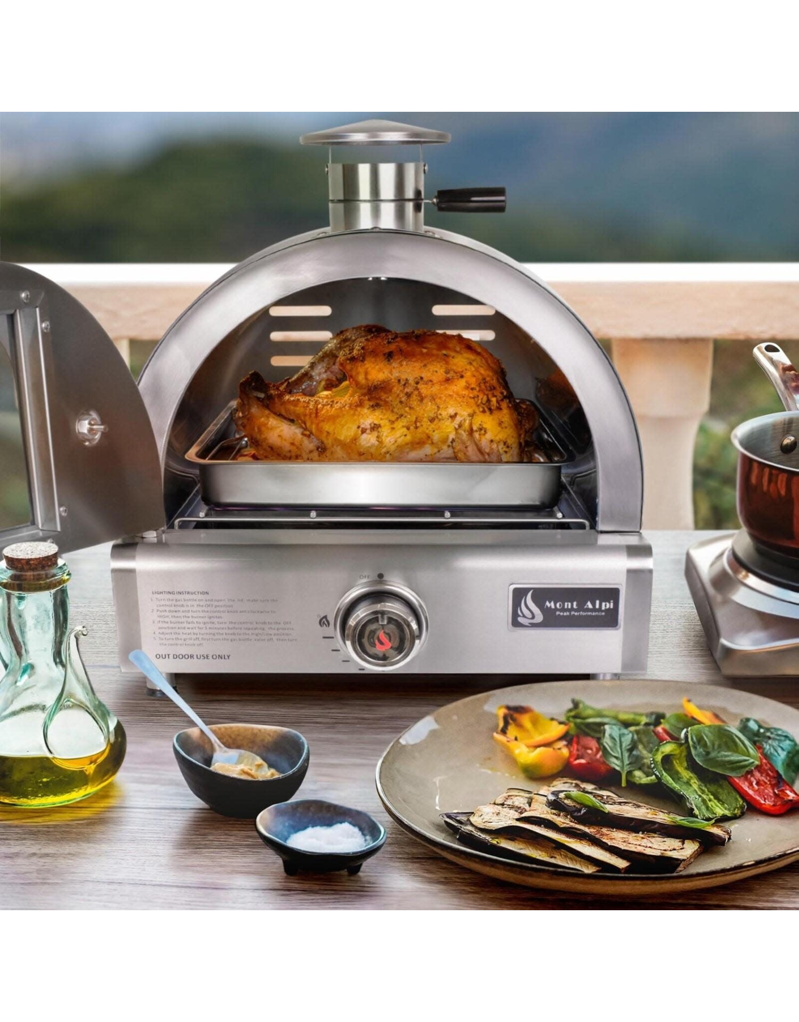 Mont Alpi Mont Alpi Portable Tabletop Pizza Oven - MAPZ-SS
