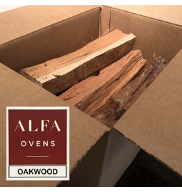Alfa Alfa Ovens Oakwood Logs 15 lb Box of Seasoned Cooking Wood Logs - OAKWOOD