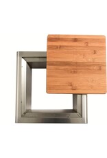 Blaze Outdoor Products Blaze 15-Inch Stainless Steel Trash Chute With Cutting Board - BLZ-TRC-CB