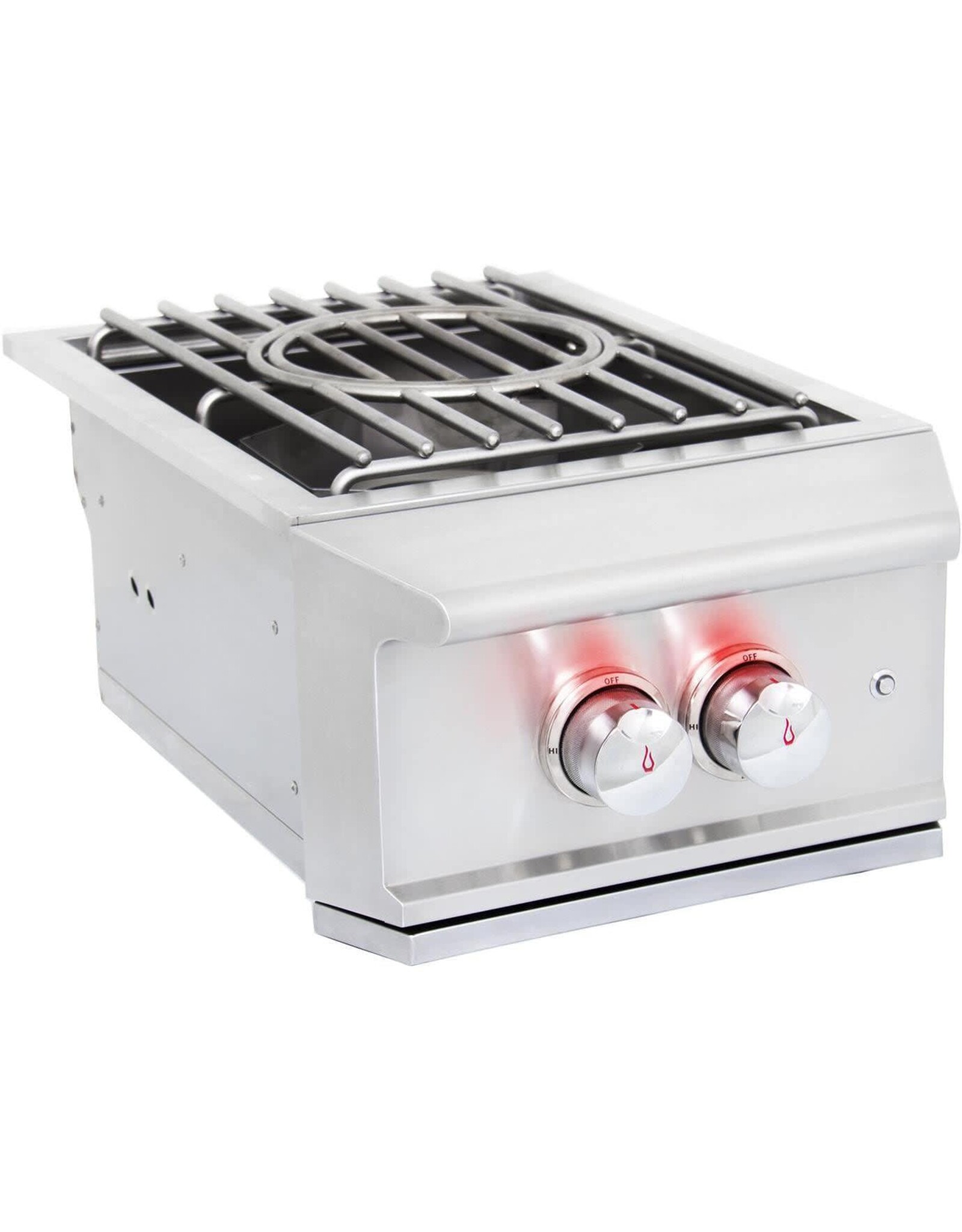 Blaze Outdoor Products Blaze Professional LUX Built-In Natural Gas High Performance Power Burner w/ Wok Ring & Stainless Steel Lid - BLZ-PROPB-NG