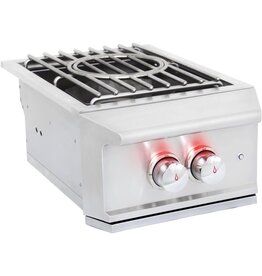 Blaze Outdoor Products Blaze Professional LUX Built-In Natural Gas High Performance Power Burner w/ Wok Ring & Stainless Steel Lid - BLZ-PROPB-NG