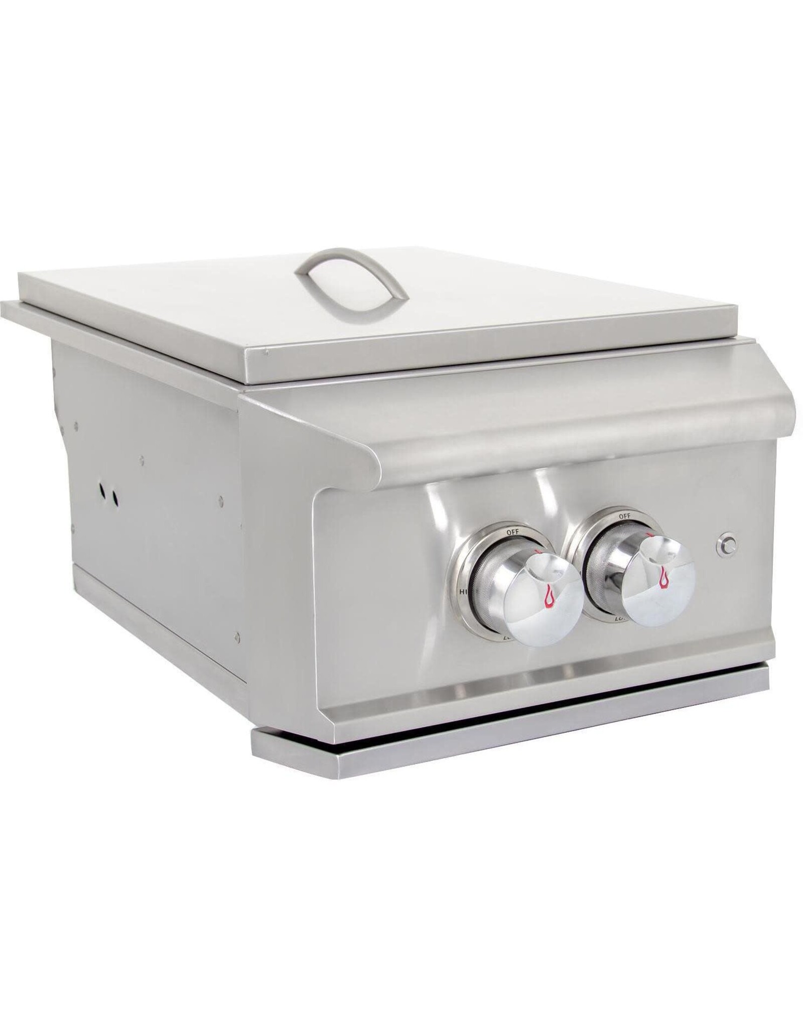 Blaze Outdoor Products Blaze Professional LUX Built-In Natural Gas High Performance Power Burner w/ Wok Ring & Stainless Steel Lid - BLZ-PROPB-NG