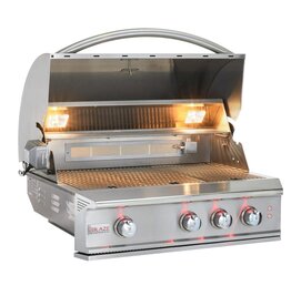 Blaze Outdoor Products Blaze Professional LUX 34-Inch 3-Burner Built-In Propane Gas Grill w/ Rear Infrared Burner - BLZ-3PRO-LP
