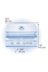 Napoleon Built-In 700 Series Gas Grill with Infrared Rear Burner  Matte Black Stainless Steel