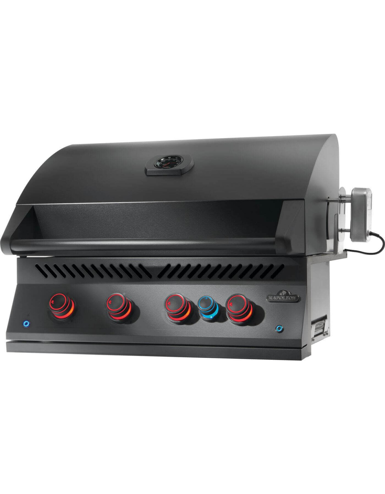 Napoleon Built-In 700 Series Gas Grill with Infrared Rear Burner  Matte Black Stainless Steel