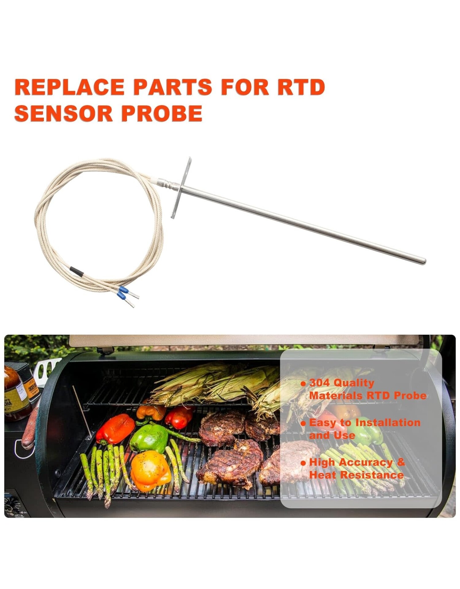 Traeger Traeger Plastic/Steel Grill Temperature Controller and Meat Thermometer For Traeger Pro 33/34 - BAC365