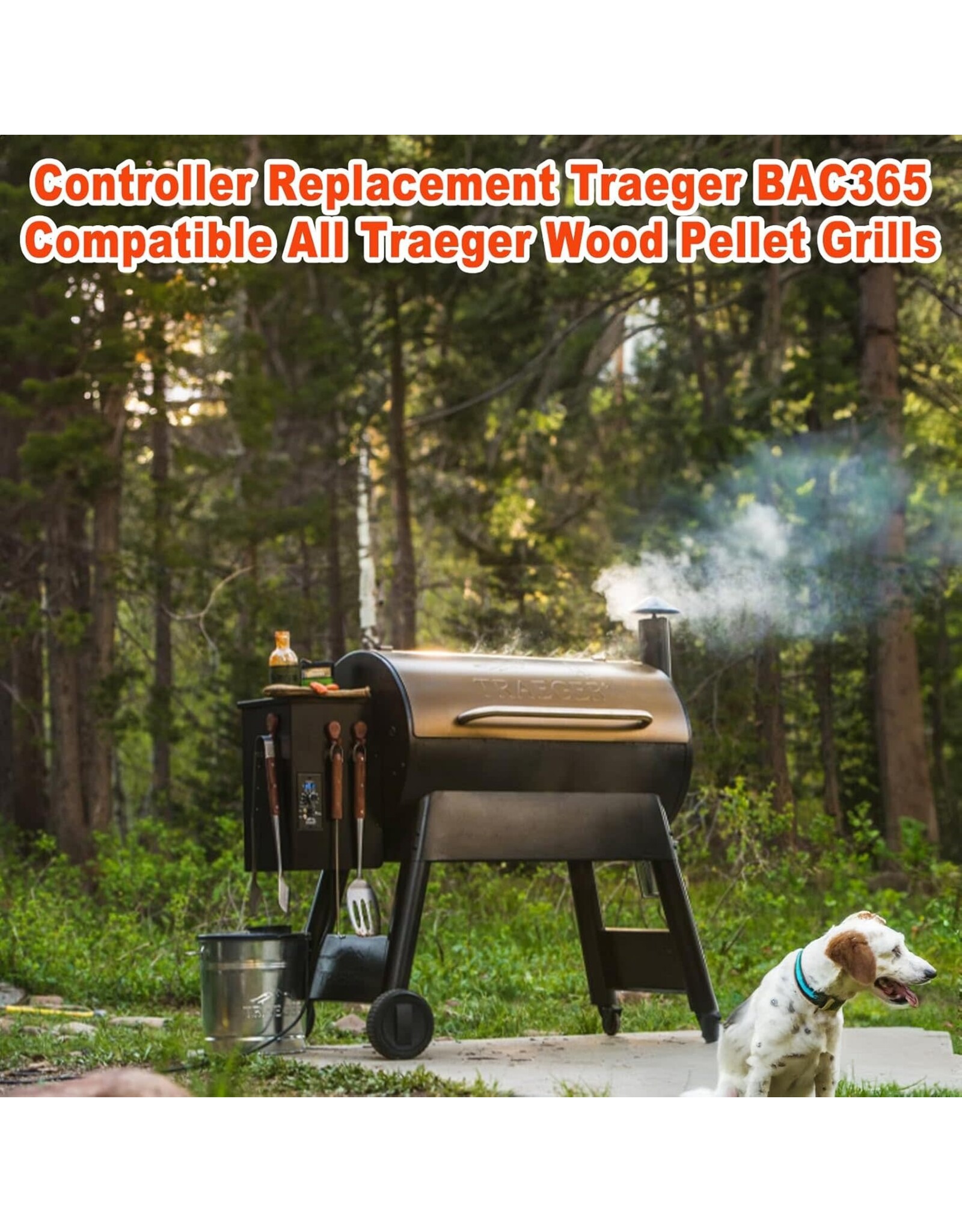 Traeger Traeger Plastic/Steel Grill Temperature Controller and Meat Thermometer For Traeger Pro 33/34 - BAC365