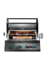 Napoleon Built-In 700 Series Gas Grill with Infrared Rear Burner  Matte Black Stainless Steel