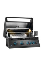 Napoleon Built-In 700 Series Gas Grill with Infrared Rear Burner  Matte Black Stainless Steel