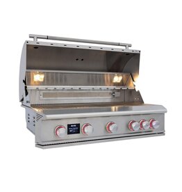 Blaze Outdoor Products Blaze LTE PRO 40-Inch 5-Burner Built-in Propane Gas Grill w/ Digital Temperature Screen & Rear Infrared Burner - BLZ-5LTEPRO-LP