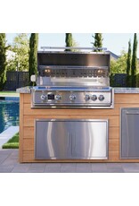 Blaze Outdoor Products Blaze LTE PRO 40-Inch 5-Burner Built-in Propane Gas Grill w/ Digital Temperature Screen & Rear Infrared Burner - BLZ-5LTEPRO-LP