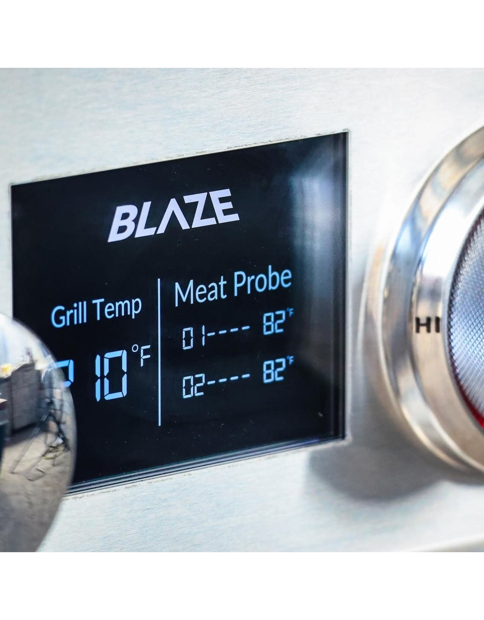Blaze Outdoor Products Blaze LTE PRO 40-Inch 5-Burner Built-in Propane Gas Grill w/ Digital Temperature Screen & Rear Infrared Burner - BLZ-5LTEPRO-LP