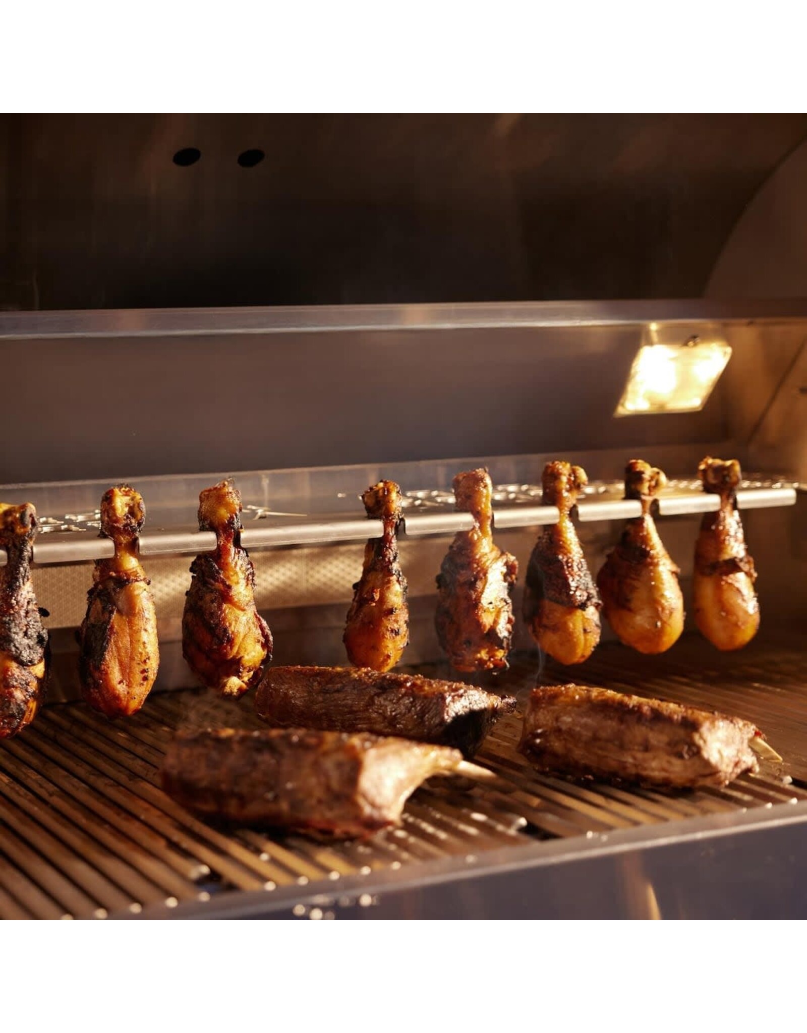 Blaze Outdoor Products Blaze Freestanding LTE PRO 40-Inch 5-Burner Natural Gas Grill w/ Digital Temperature Screen & Rear Infrared Burner - BLZ-5LTEPRO-NG + BLZ-5LTEPRO-CART-LTSC