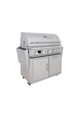 Blaze Outdoor Products Blaze Freestanding LTE PRO 40-Inch 5-Burner Propane Gas Grill w/ Digital Temperature Screen & Rear Infrared Burner BLZ-5LTEPRO-LP+BLZ-5LTEPRO-CART-LTSC