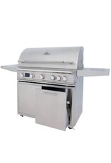 Blaze Outdoor Products Blaze Freestanding LTE PRO 40-Inch 5-Burner Propane Gas Grill w/ Digital Temperature Screen & Rear Infrared Burner BLZ-5LTEPRO-LP+BLZ-5LTEPRO-CART-LTSC