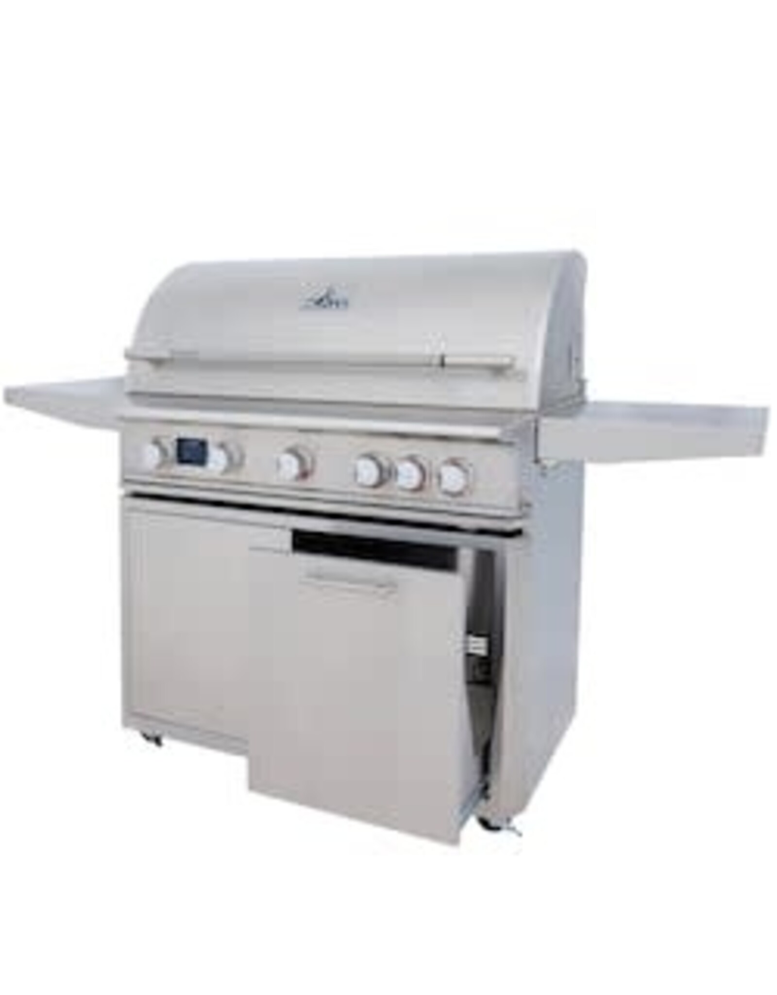 Blaze Outdoor Products Blaze Freestanding LTE PRO 40-Inch 5-Burner Propane Gas Grill w/ Digital Temperature Screen & Rear Infrared Burner BLZ-5LTEPRO-LP+BLZ-5LTEPRO-CART-LTSC