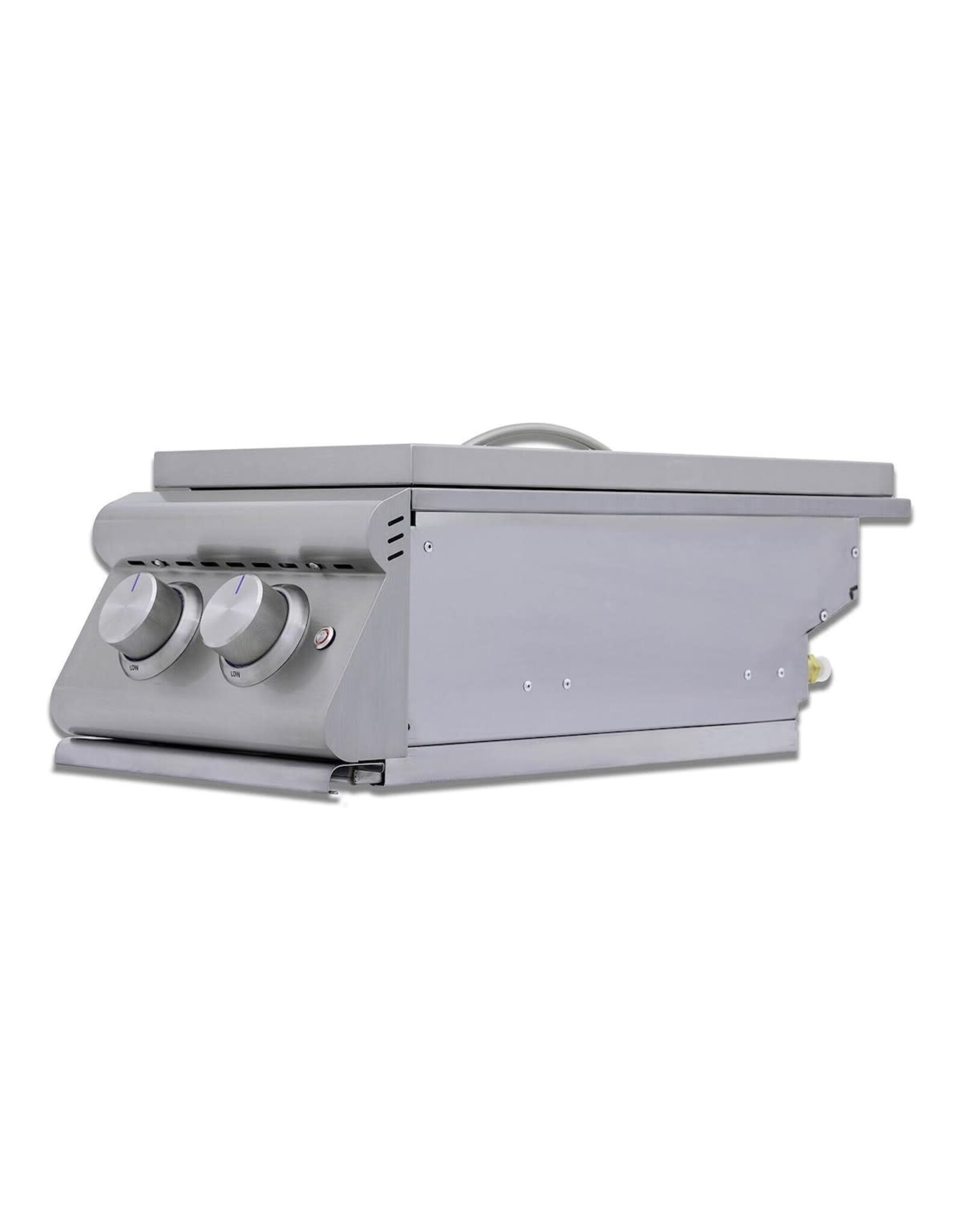 Blaze Outdoor Products Blaze LTE+ Natural Gas Stainless Steel Double Side Burner w/ Lid - BLZ-SB2-LTE3-NG