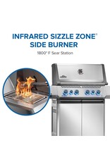 Napoleon Napoleon Prestige 500 Propane Gas Grill with Infrared Side and Rear Burner, Stainless Steel - P500VRSIBPSS