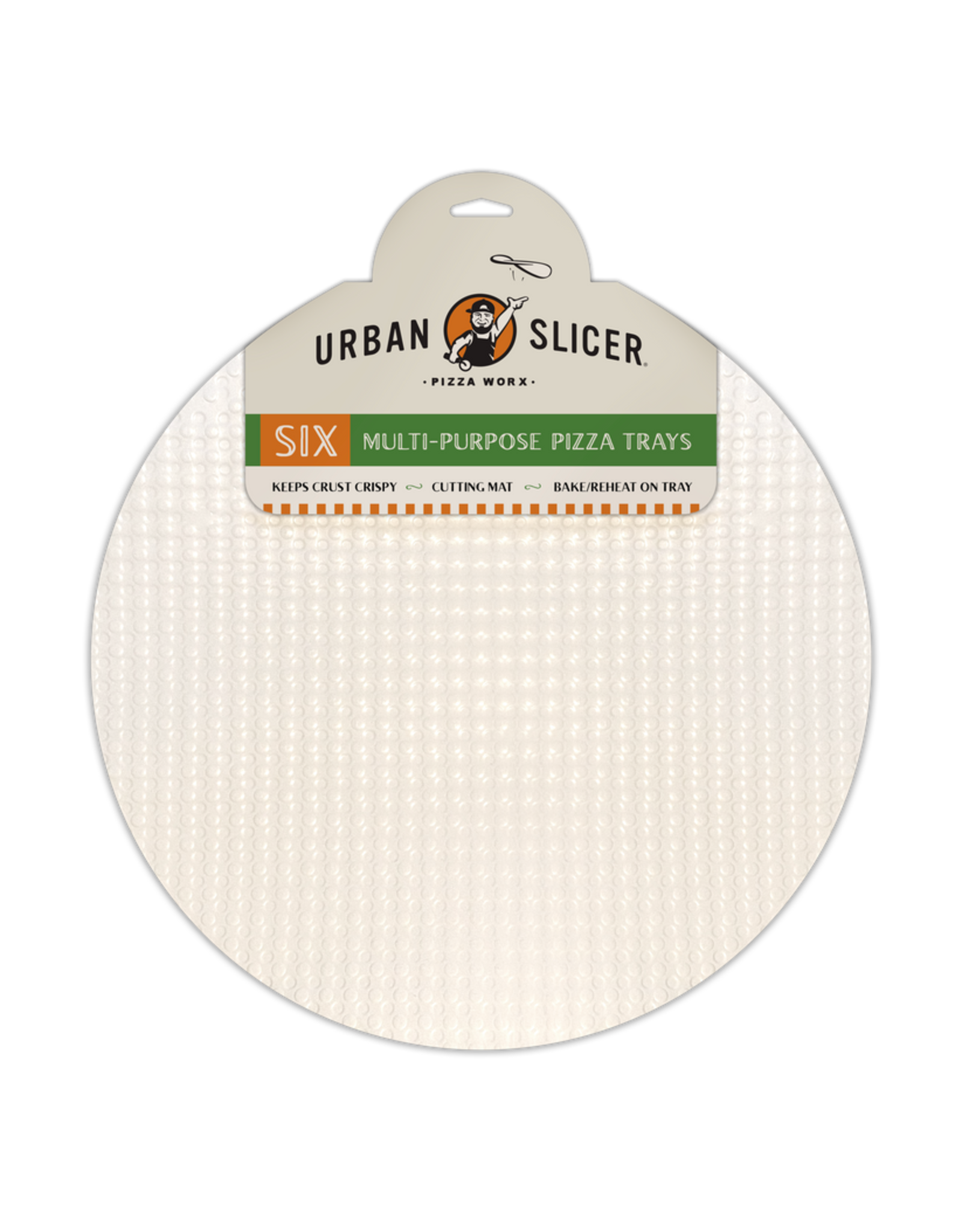 Urban Slicer Pizza Worx Urban Slicer Pizza Worx 14" Multi-Use Pizza Tray 6-Pack - 84106
