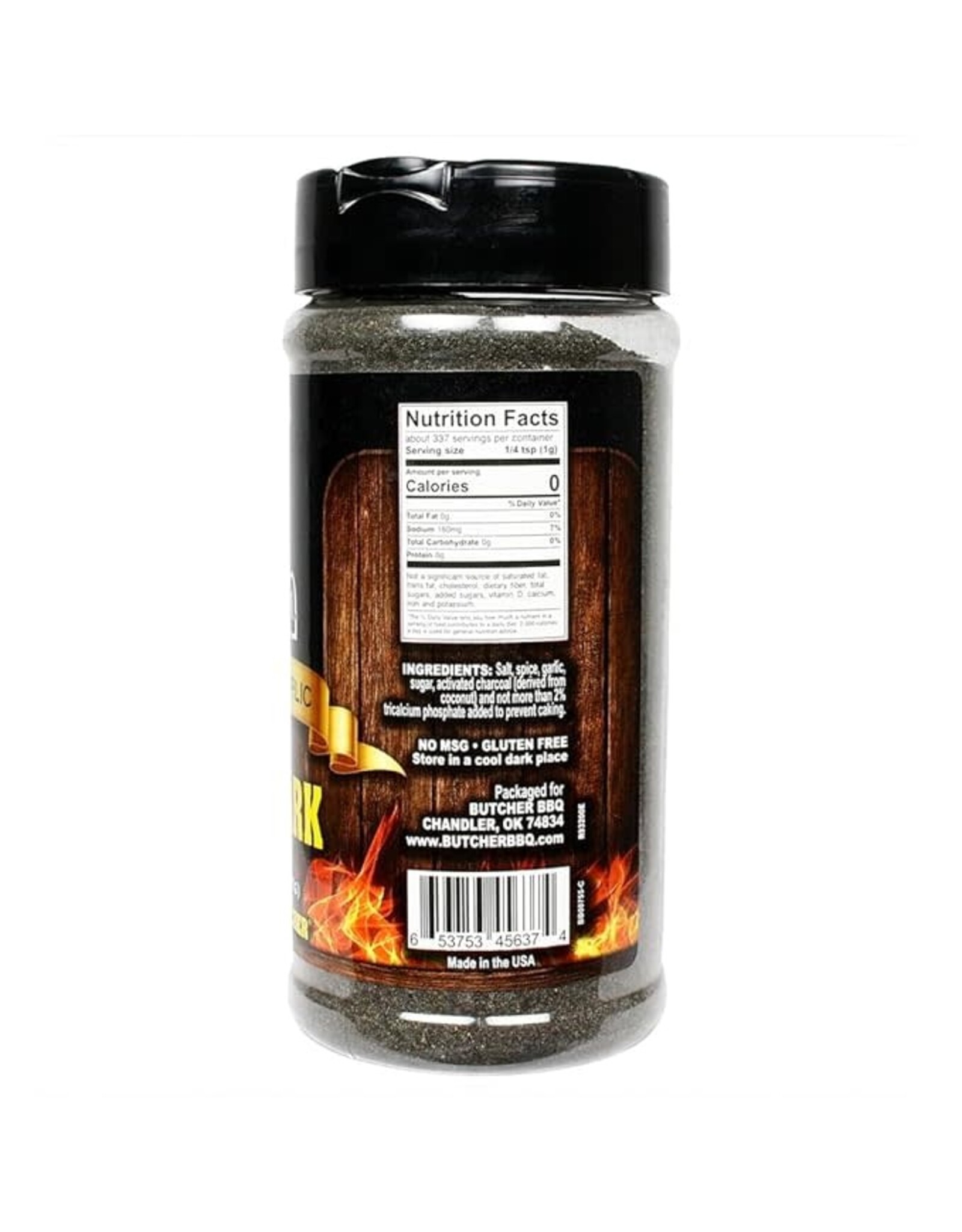 Butcher's BBQ Butcher BBQ Texas Bark Salt Pepper Garlic Seasoning No MSG Gluten Free 11.9 Oz - 56374