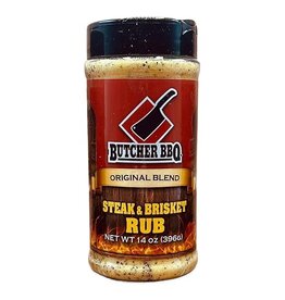 Butcher's BBQ Butcher BBQ Steak and Brisket Rub Barbecue Seasoning 14 Oz - 35845