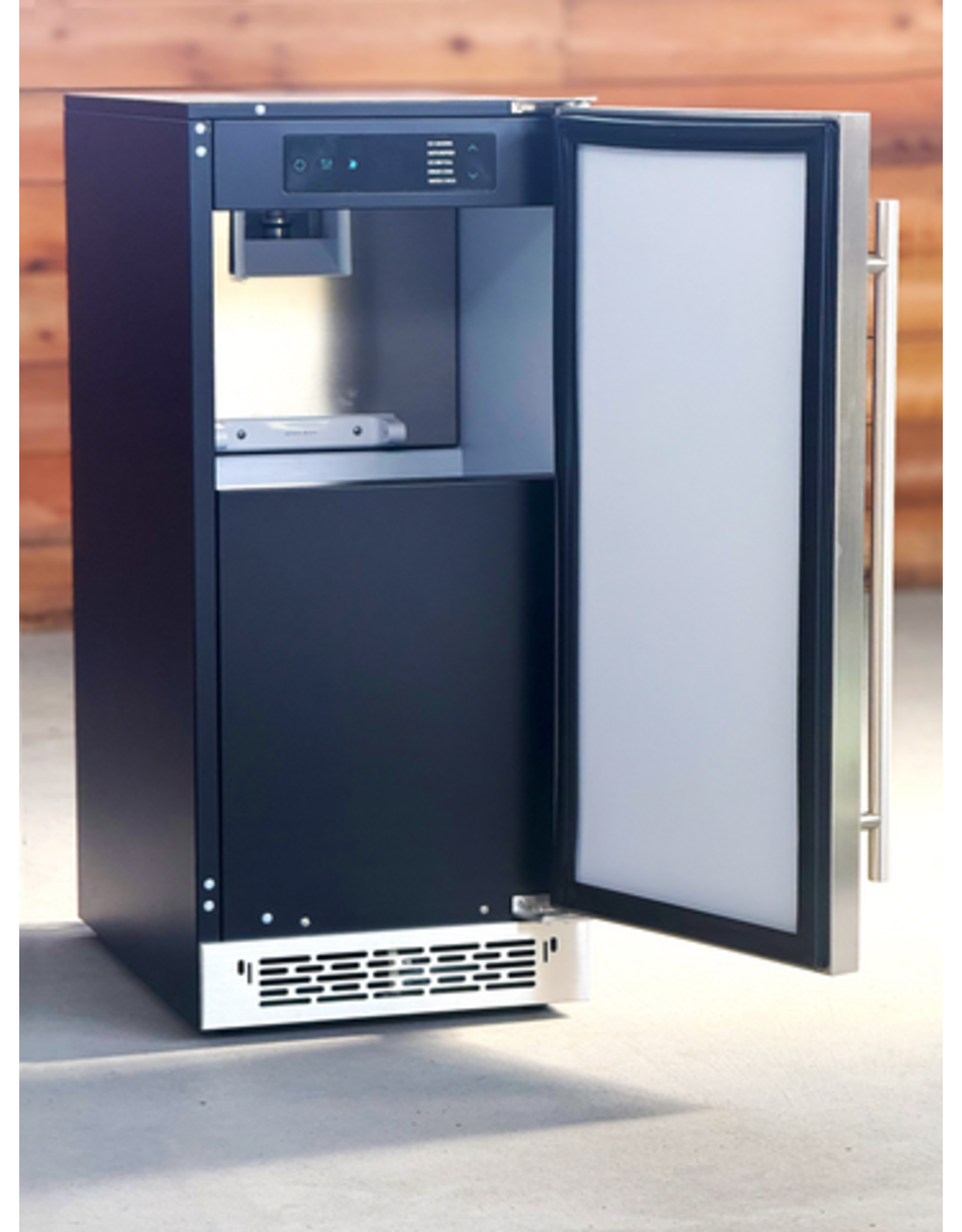 Renaissance Cooking Systems Renaissance Nugget Ice Maker - Stainless - 26 lb Capacity - 55 lb Production - UL Rated - Reversible Door - REFR3A
