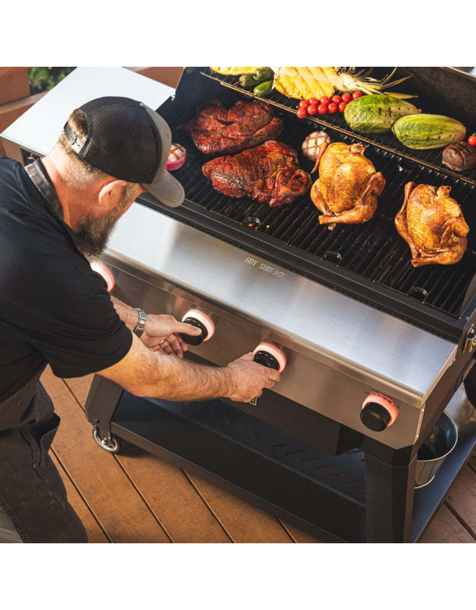 Recteq Recteq X-Fire Pro 825 RT-825XF Wood Pellet WiFi Grill and Smoker Black/Silver - RT-825XF