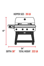Recteq Recteq X-Fire Pro 825 RT-825XF Wood Pellet WiFi Grill and Smoker Black/Silver - RT-825XF
