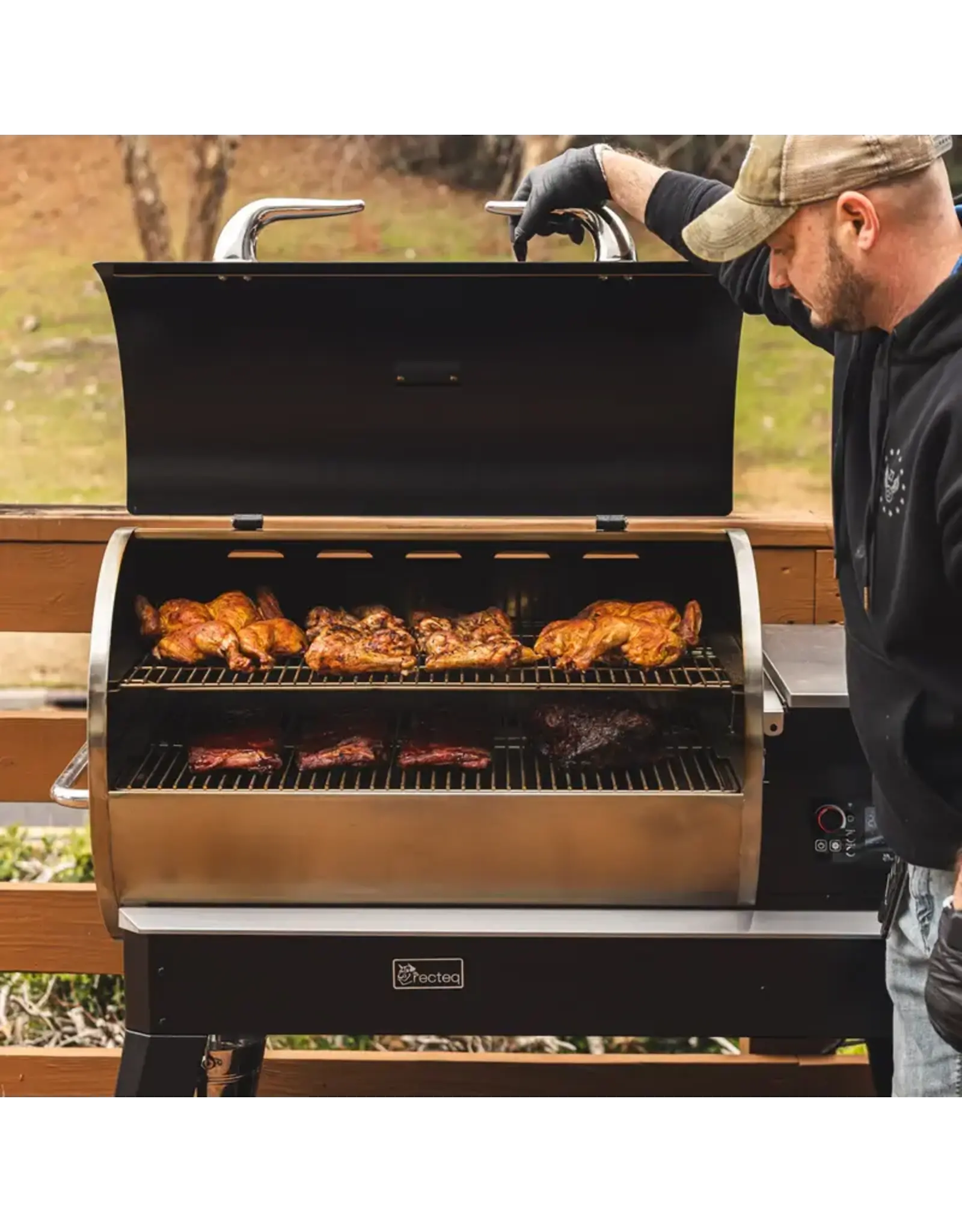 Recteq Recteq Backyard Beast 1200 Wood Pellet WiFi Grill and Smoker Black/Silver - RT-1200BB