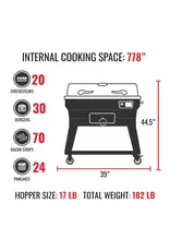 Recteq Recteq SmokeStone 600 Wood Pellet WiFi Pellet Griddle Black/Silver - RT-600SMKSTN