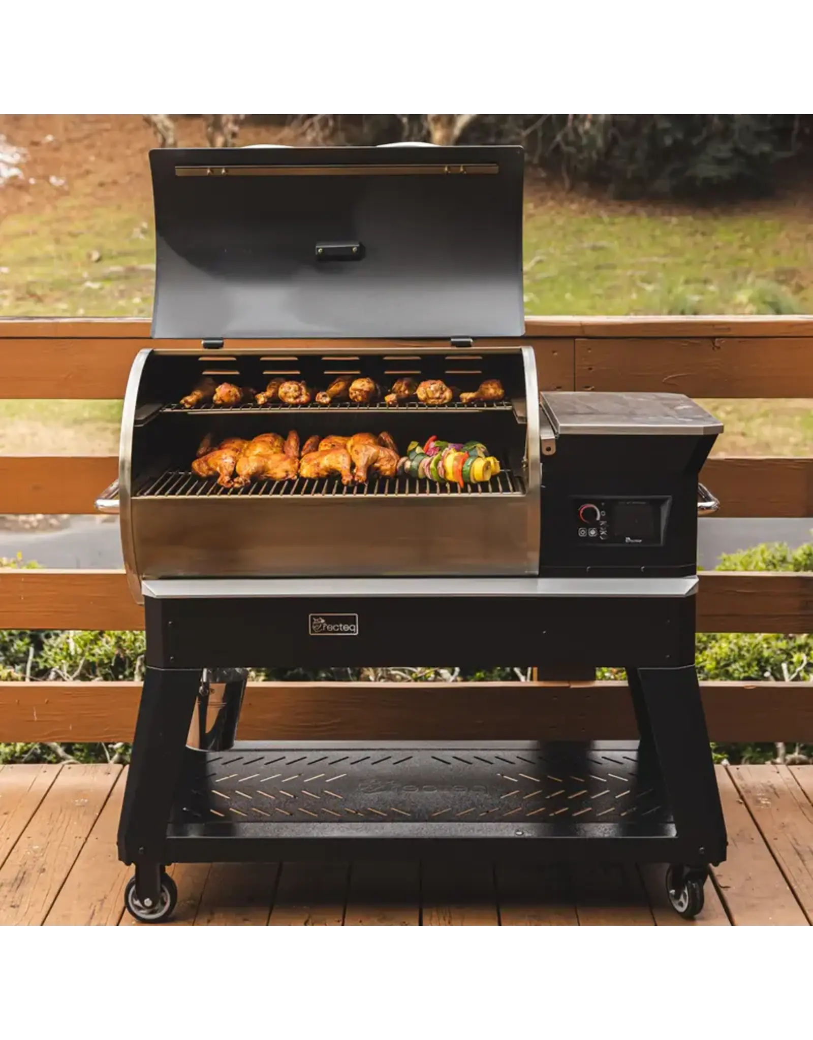 Recteq Recteq Deck Boss 800 Wood Pellet WiFi Grill and Smoker Black/Silver - RT800DB