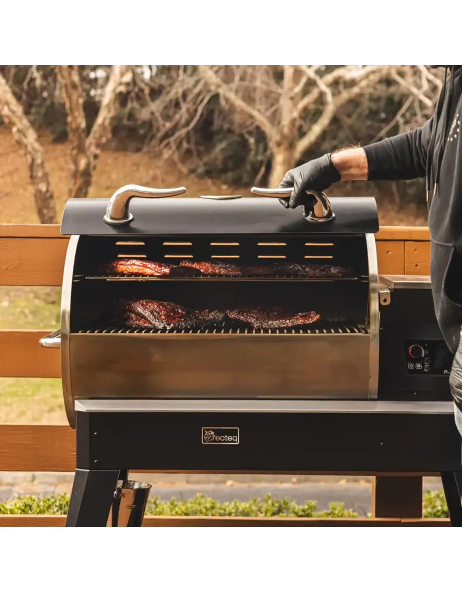 Recteq Recteq Deck Boss 800 Wood Pellet WiFi Grill and Smoker Black/Silver - RT800DB
